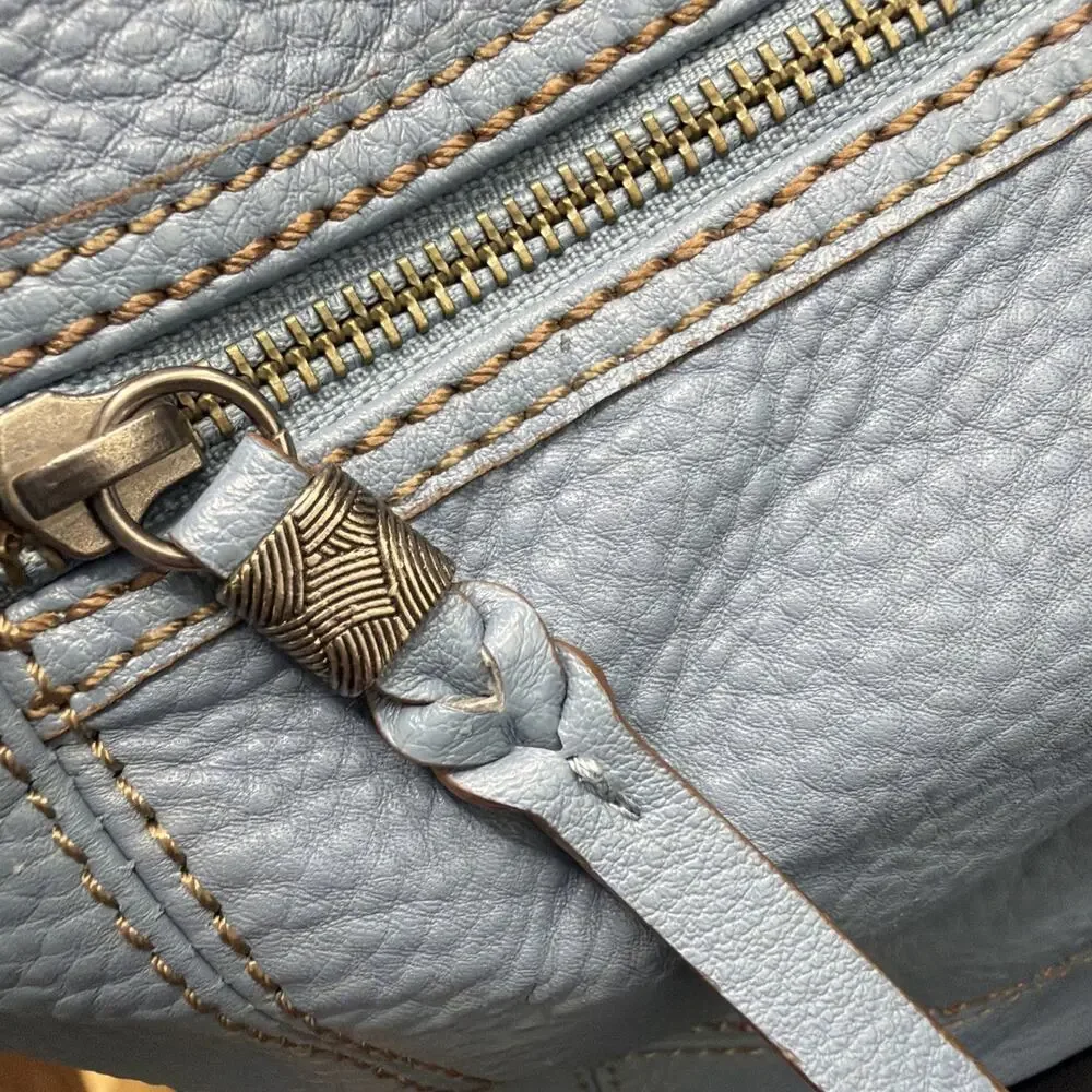 The Sak Sequoia Leather Hobo Shoulder Bag - Blue - Picture 12 of 14